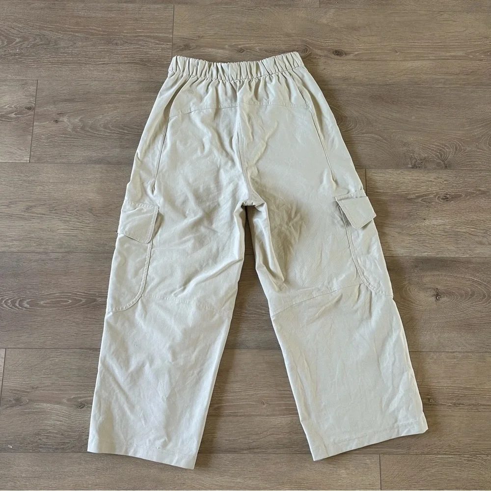 Lululemon Utilitech Cargo Pocket High Rise Pants Light Beige Sz 25